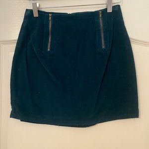 Corduroy mini skirt